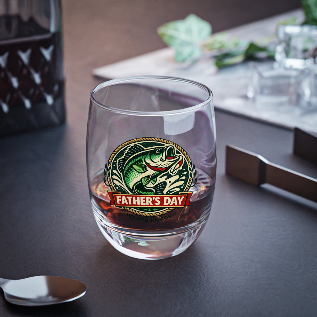 Custom Father's Day Bass - Whiskey Glass