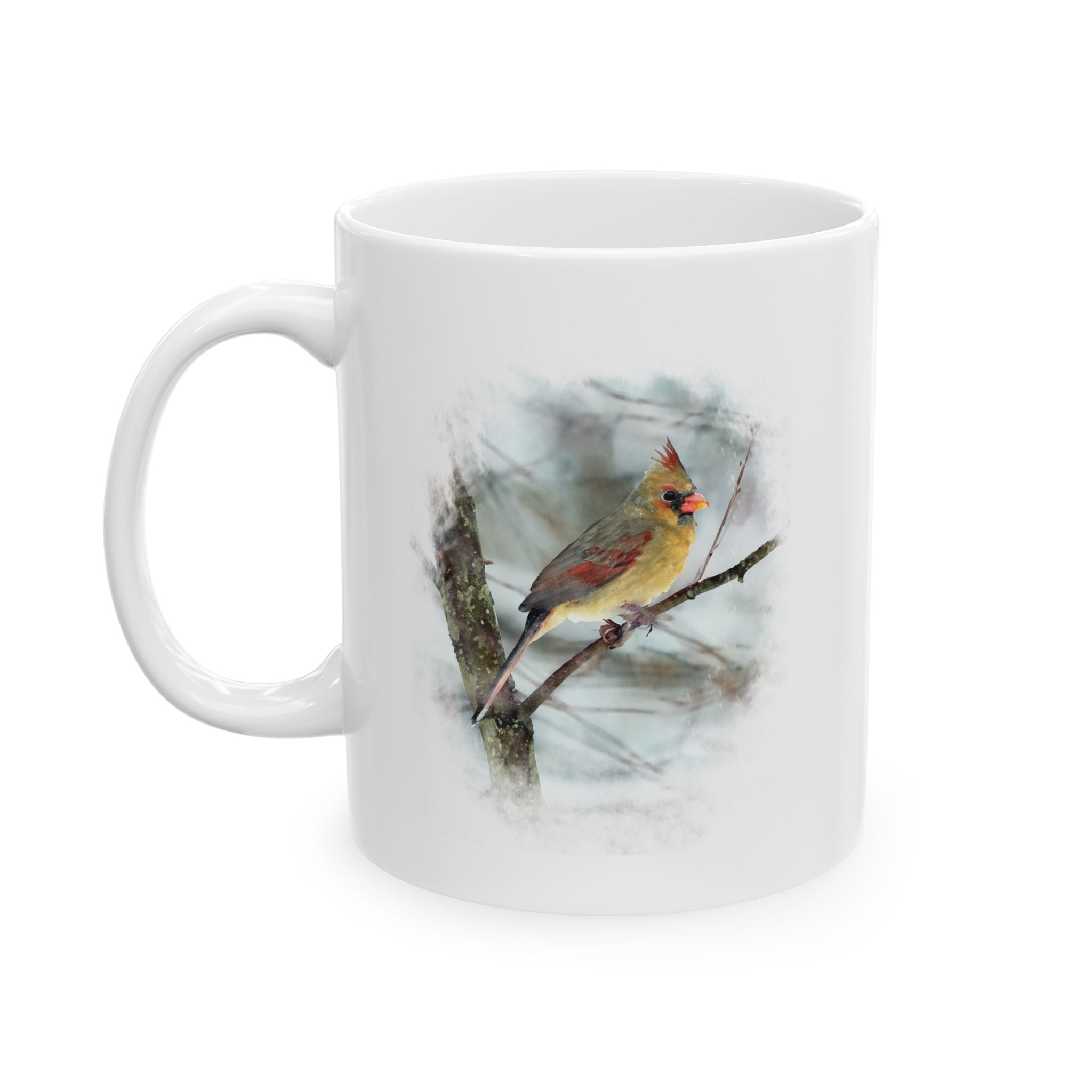 Northern Cardinal Female Painterly - 11oz Mug