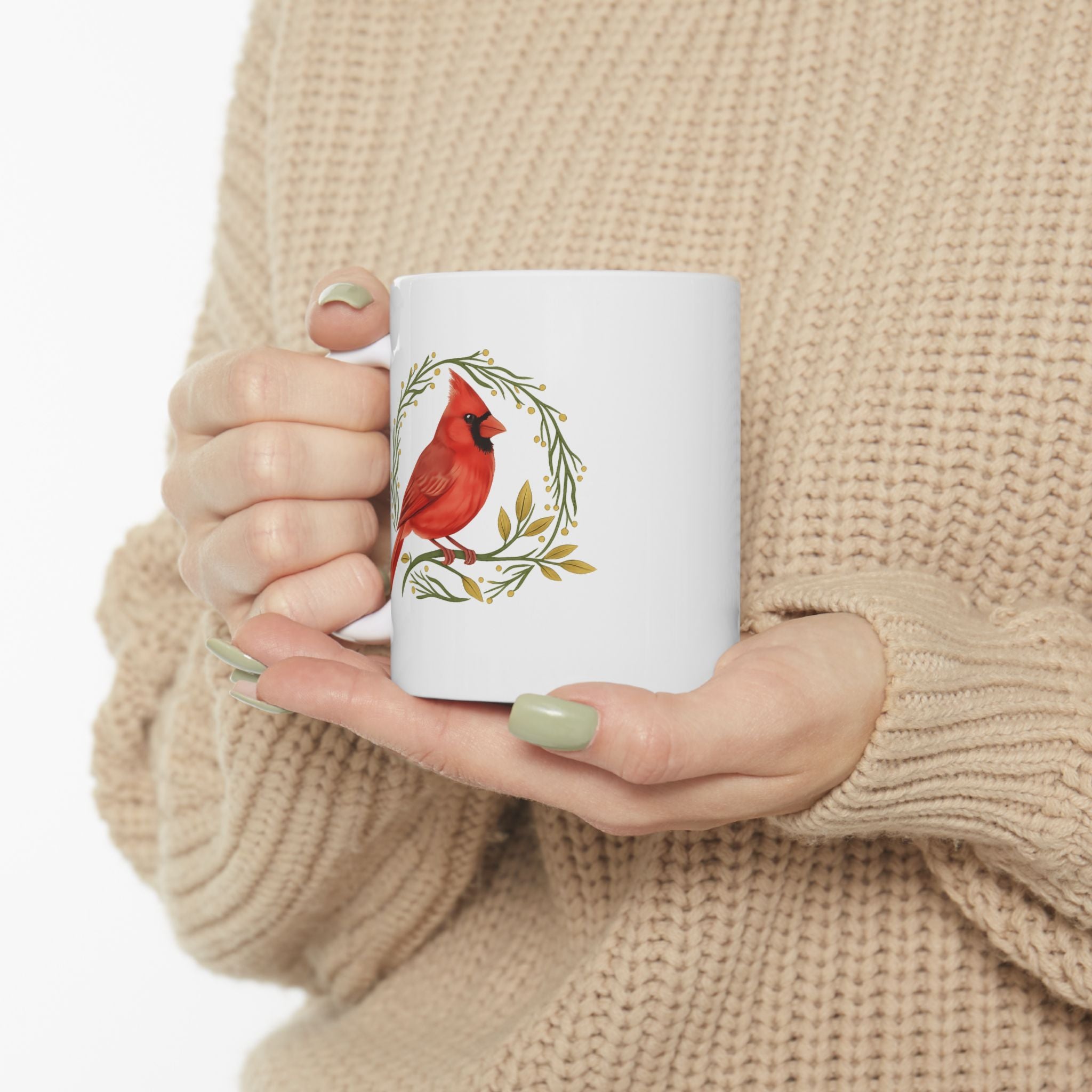 northern cardinal mug