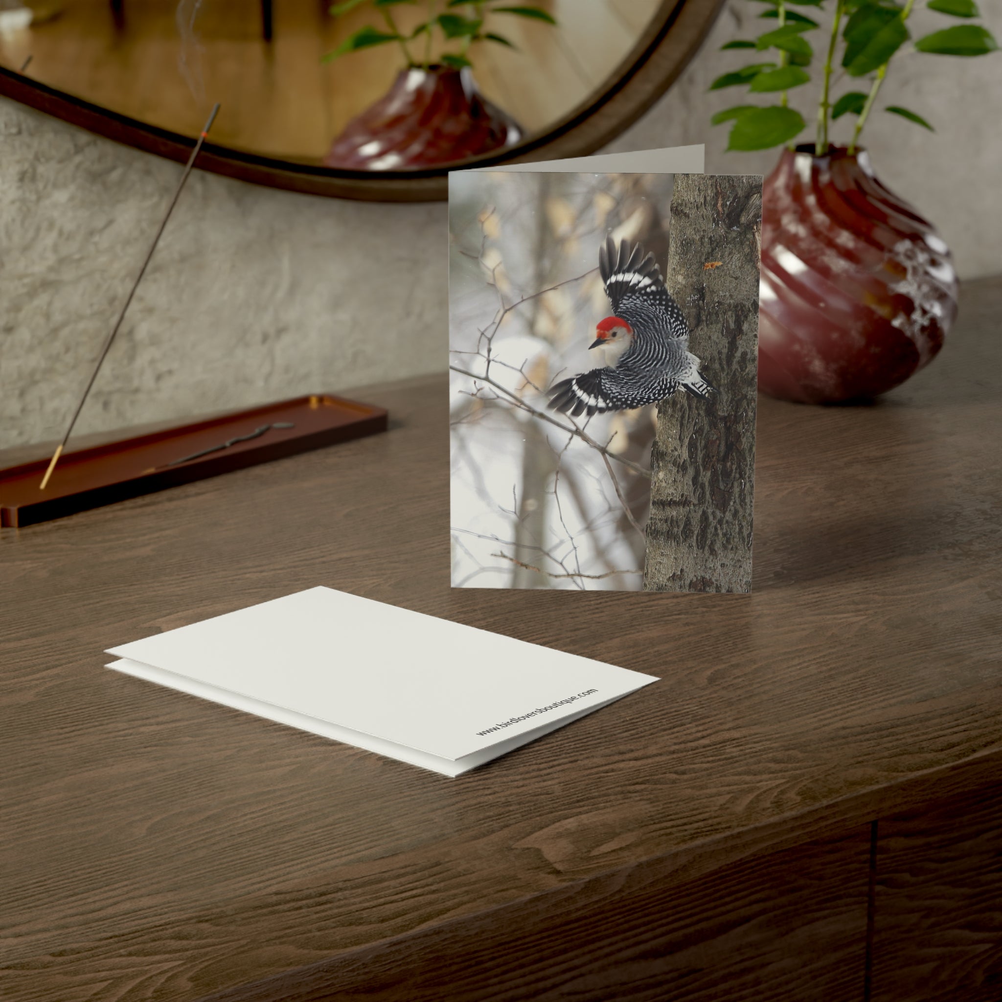 red-bellied woodpecker greeting card