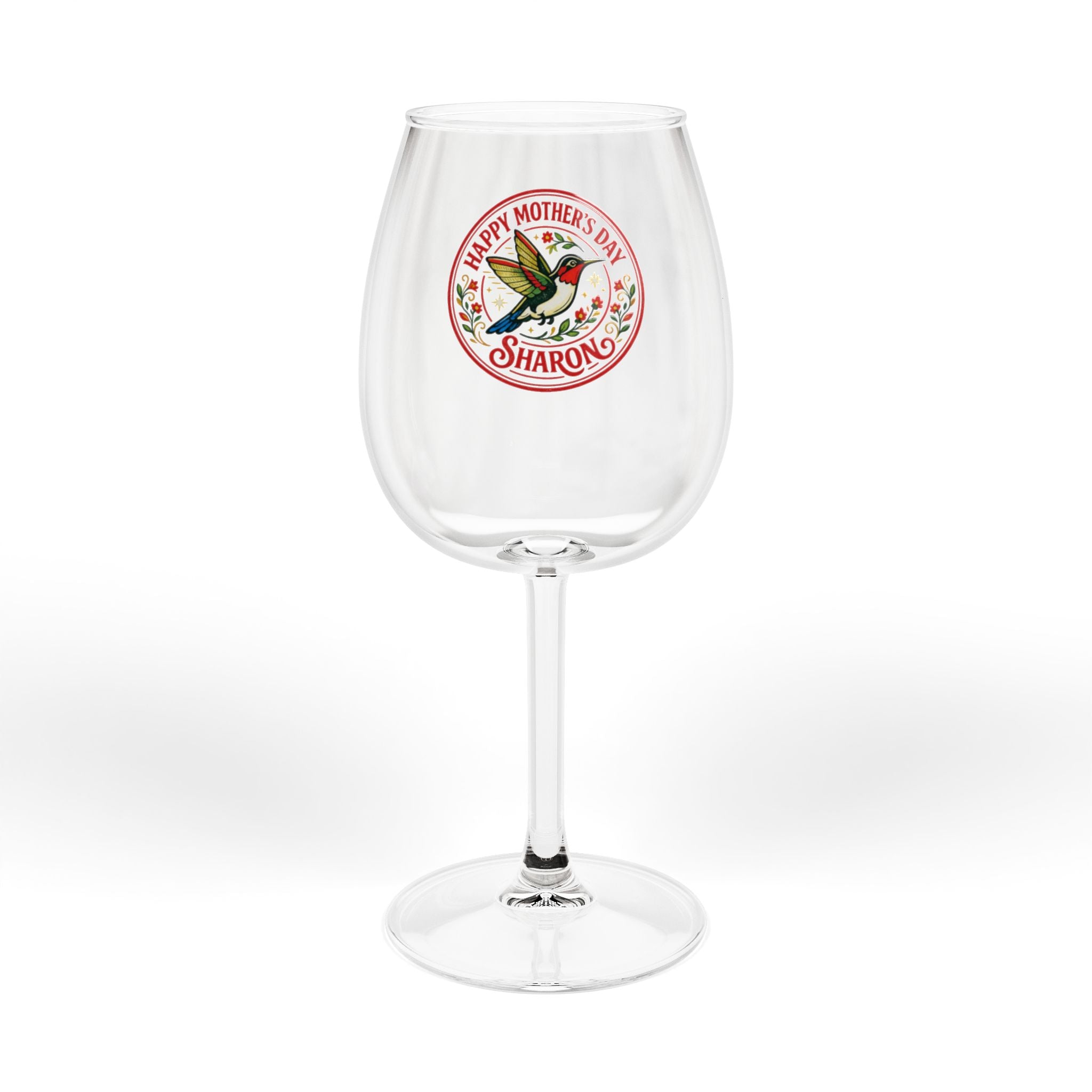 Custom Hummingbird - Wine Glass, 12oz