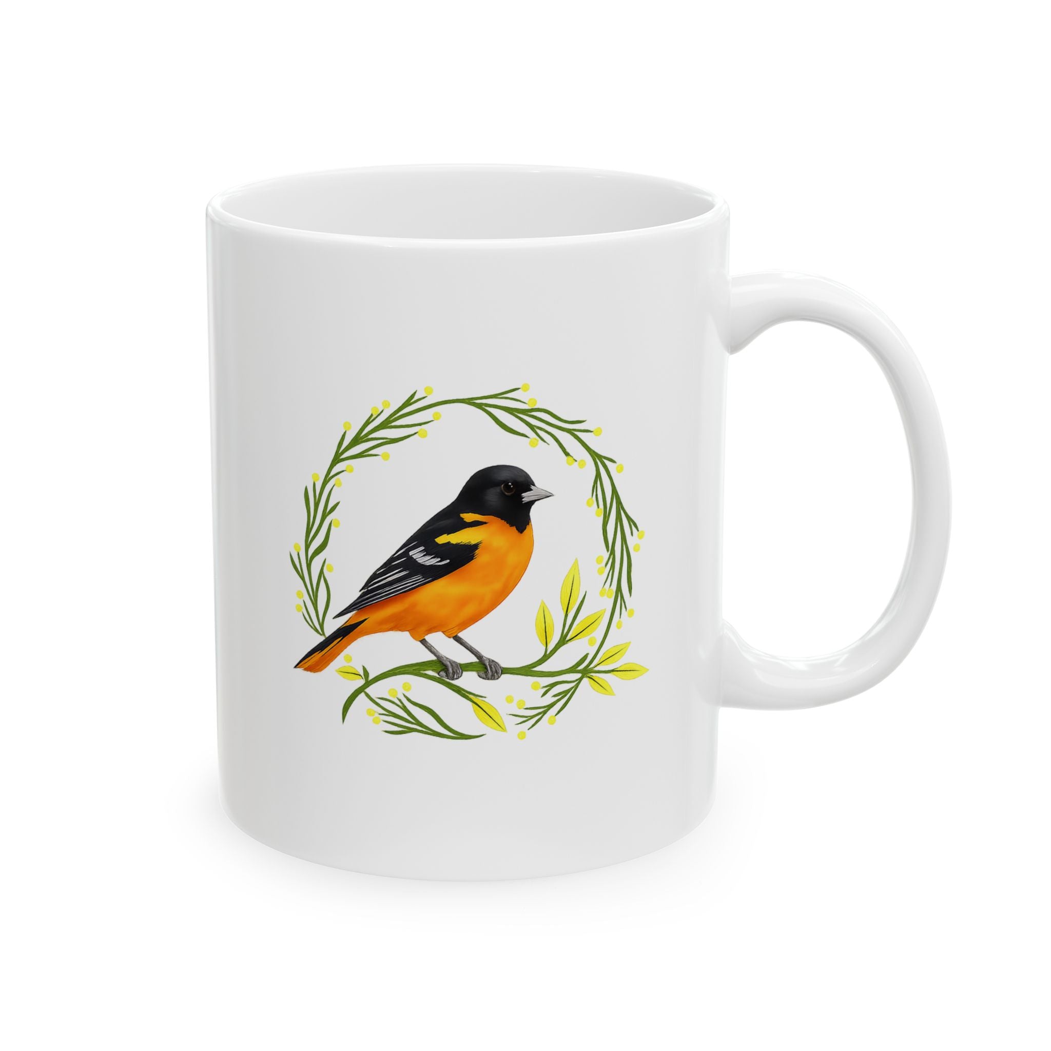 Baltimore oriole mug