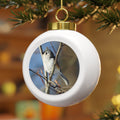 Tufted Titmouse - Christmas Ball Ornament