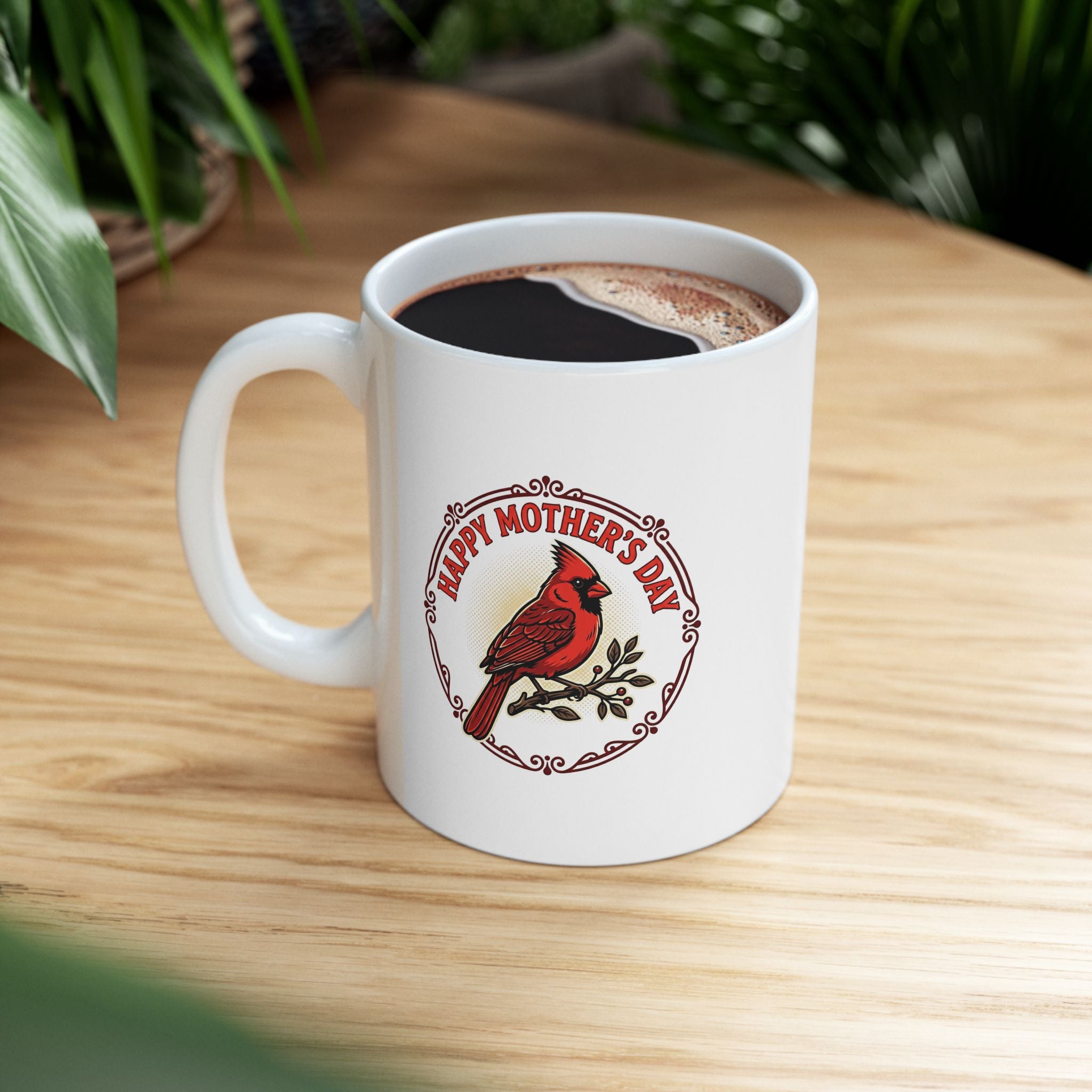 Mother's day northern cardinal mug