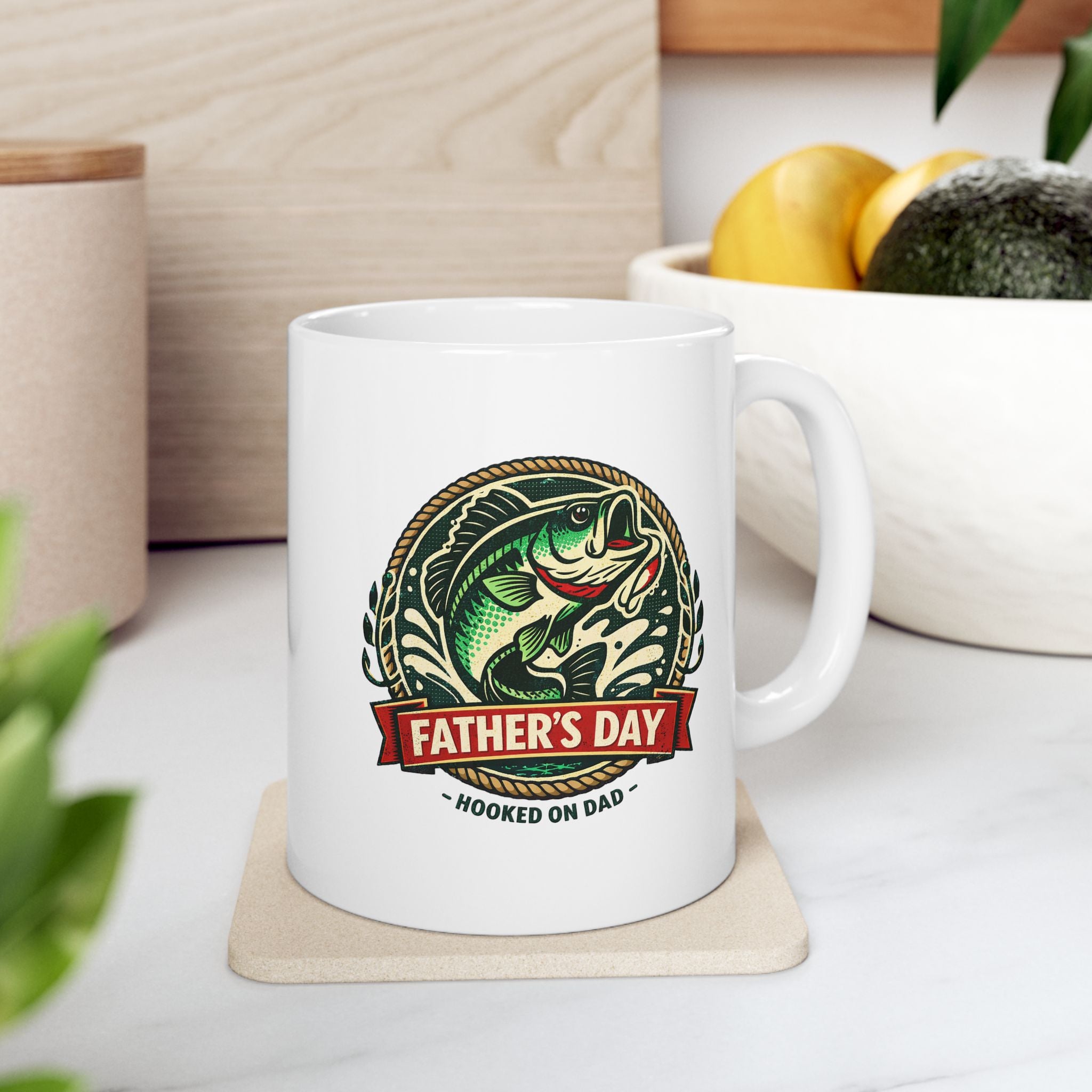 Father's Day Bass - 11oz Mug
