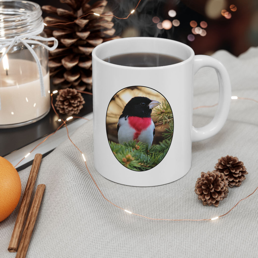 Red Breasted Grosbeak - 11oz Mug