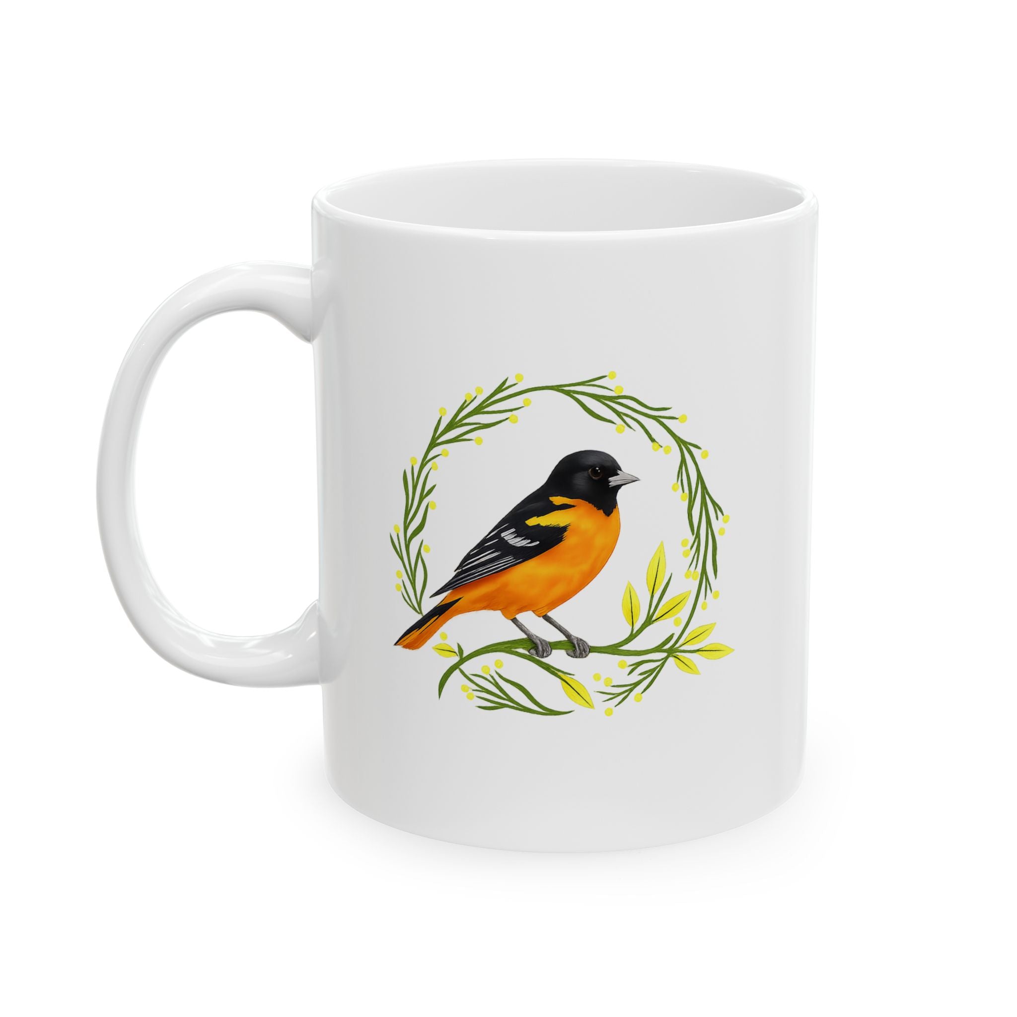 Baltimore oriole mug