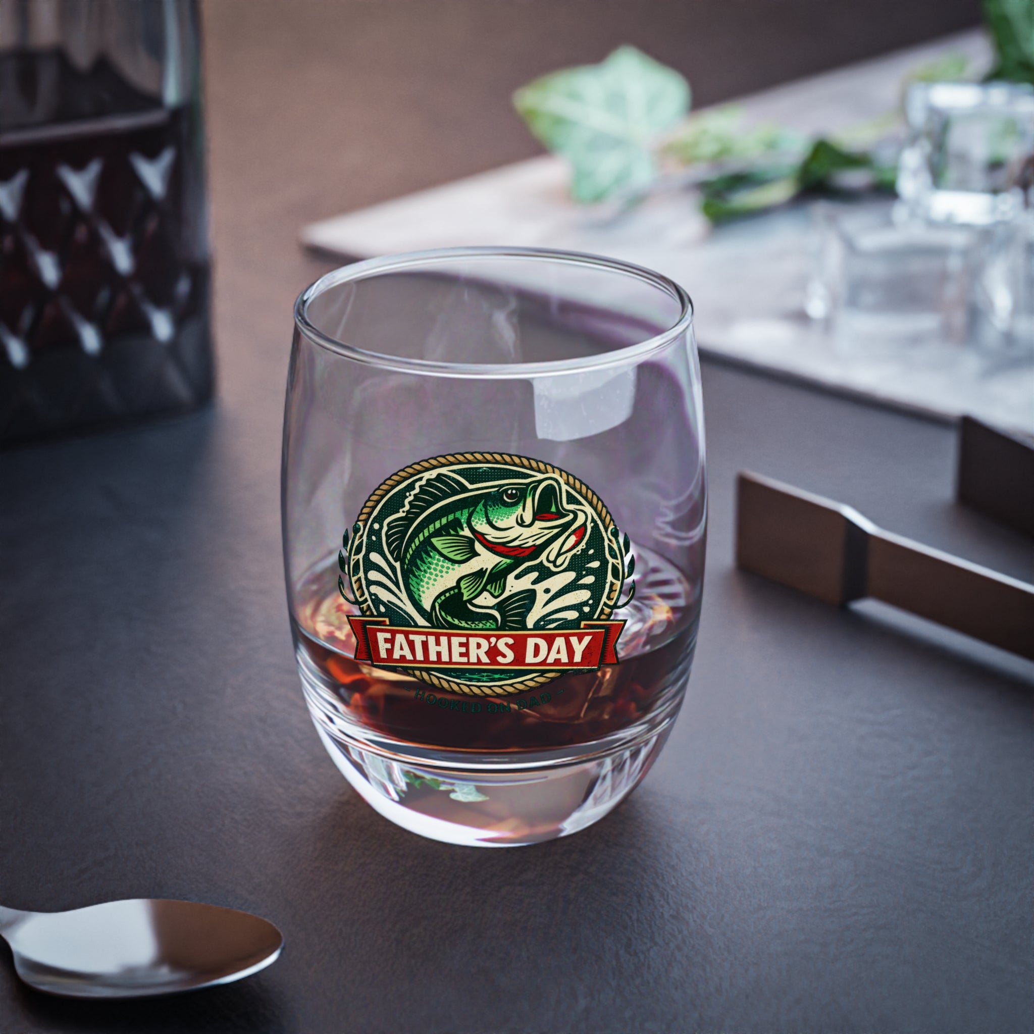 Father's Day Bass - Whiskey Glass