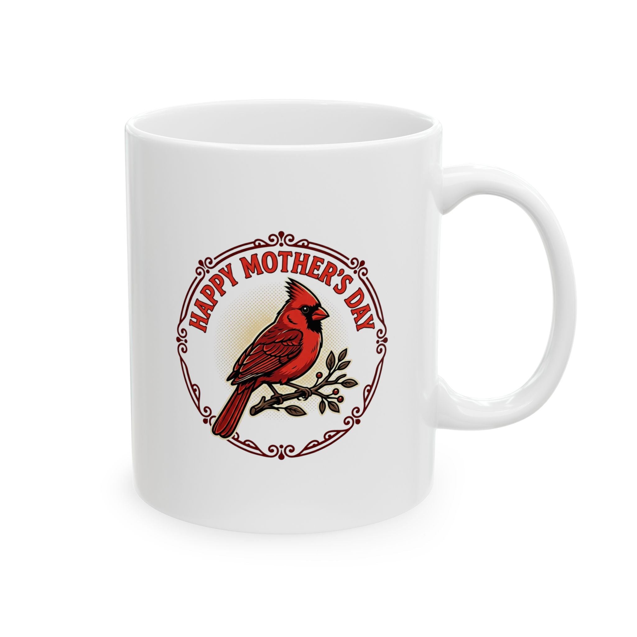 Mother's Day northern cardinal mug
