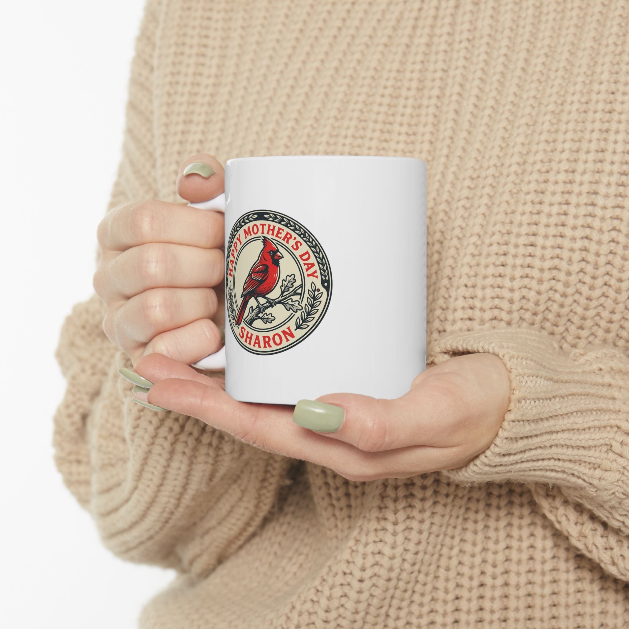 Mother's day northern cardinal mug