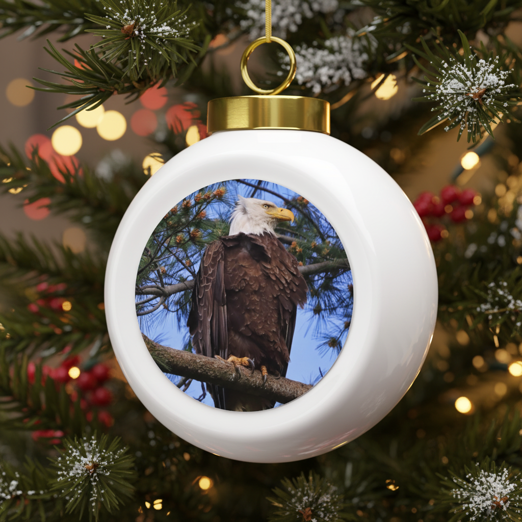Bald Eagle - Christmas Ball Ornament