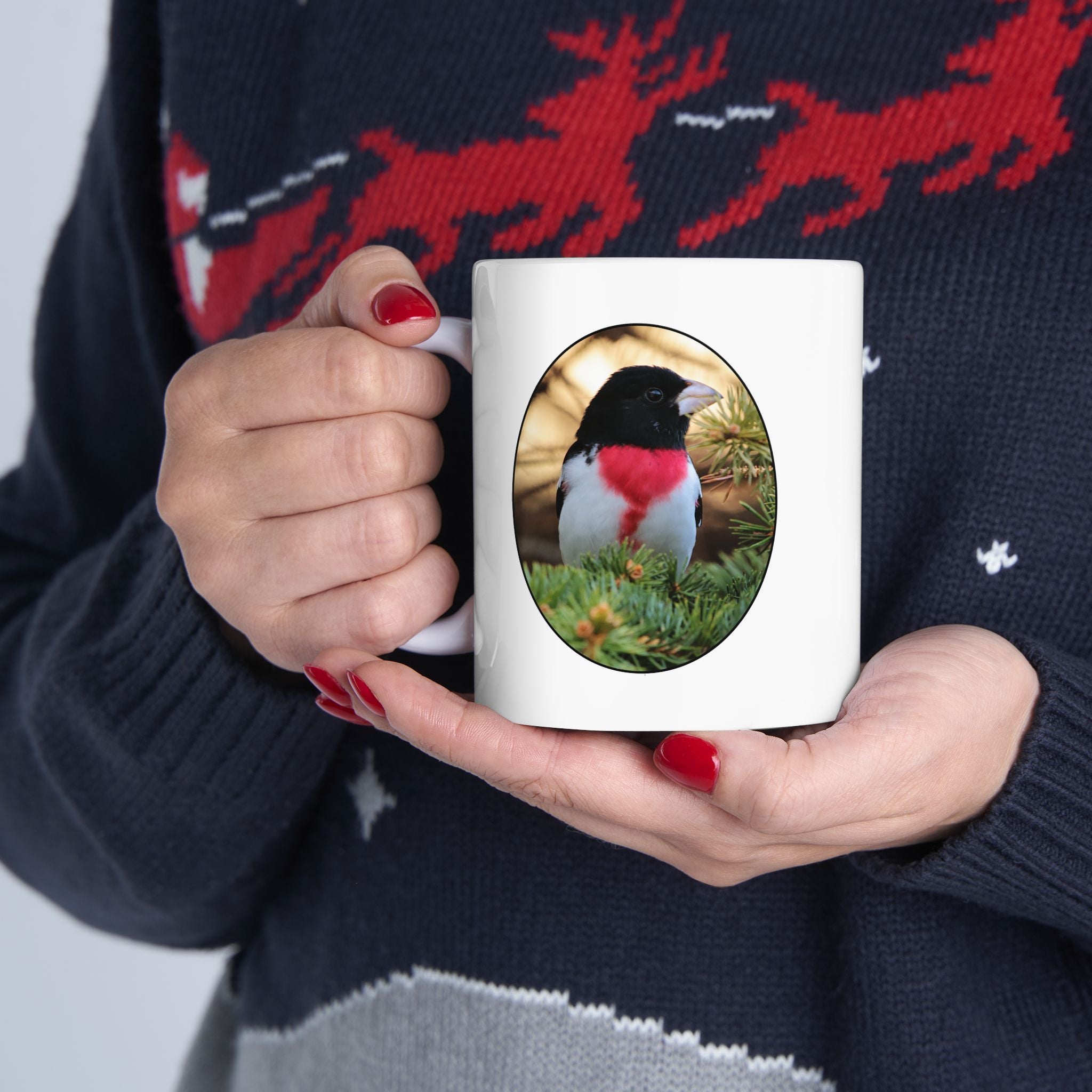 Red Breasted Grosbeak - 11oz Mug