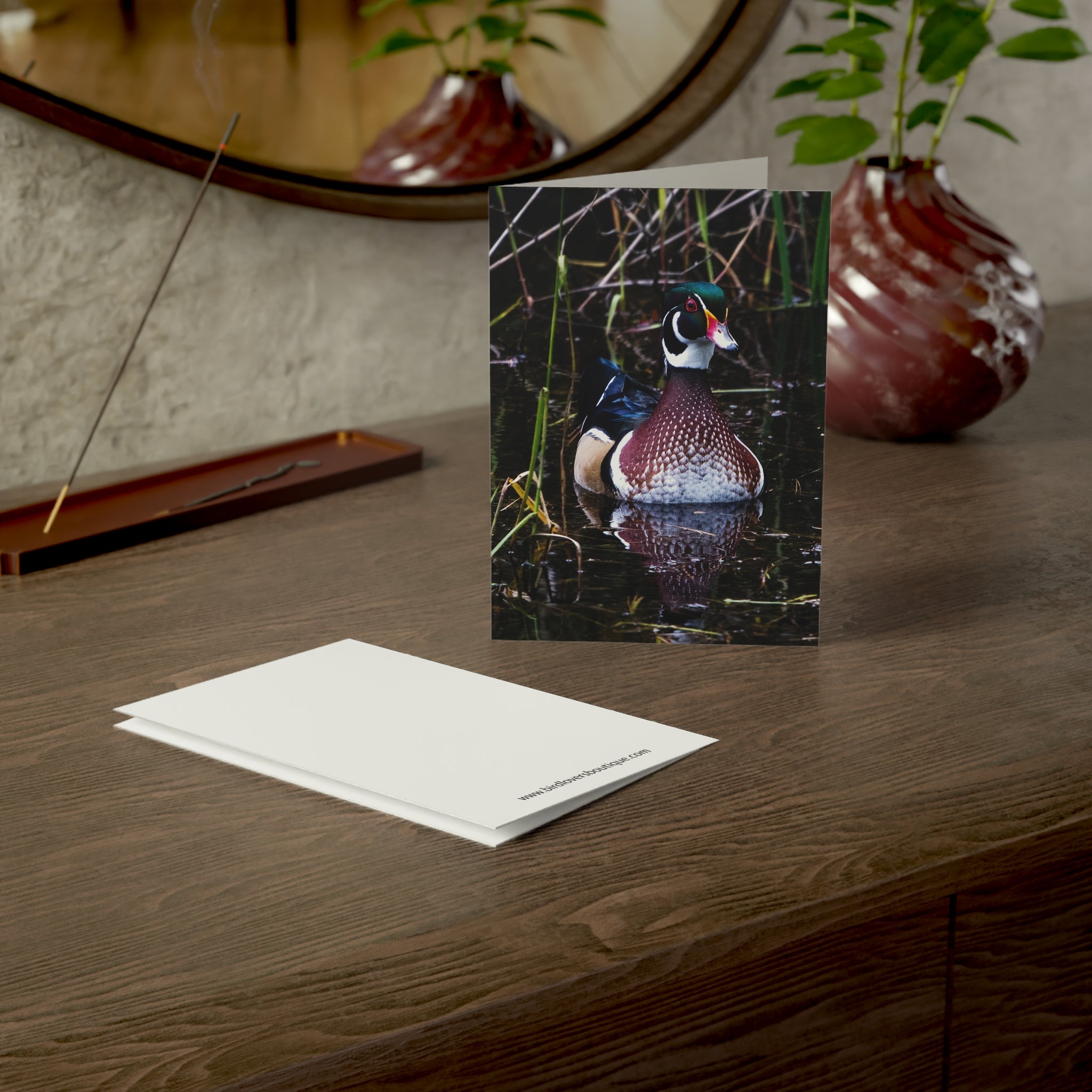 wood duck greeting card