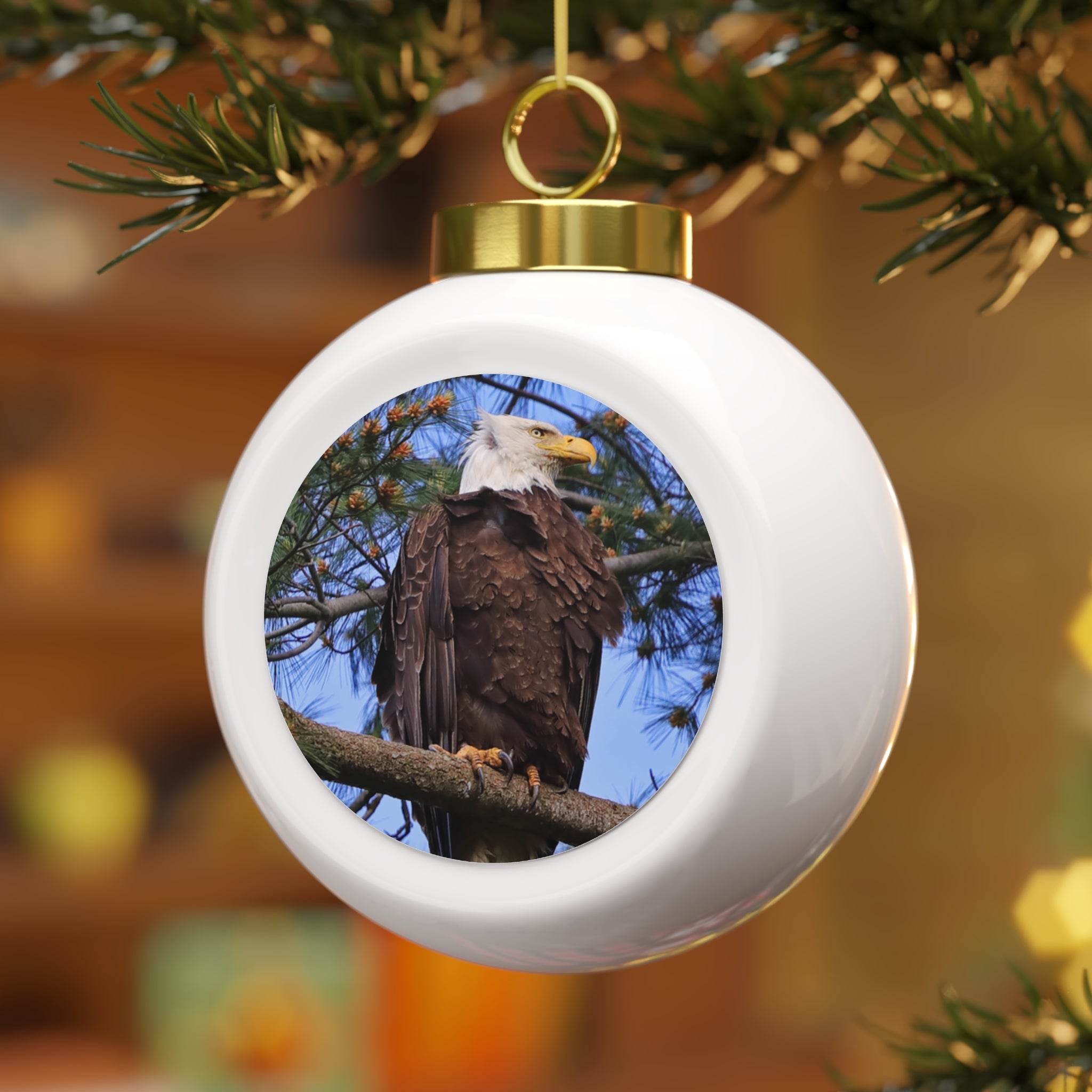 Bald Eagle - Christmas Ball Ornament