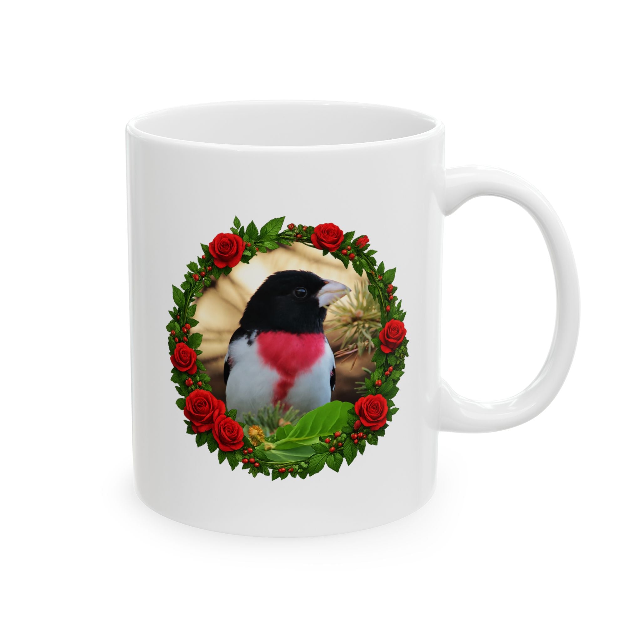 rose-breasted grosbeak mug