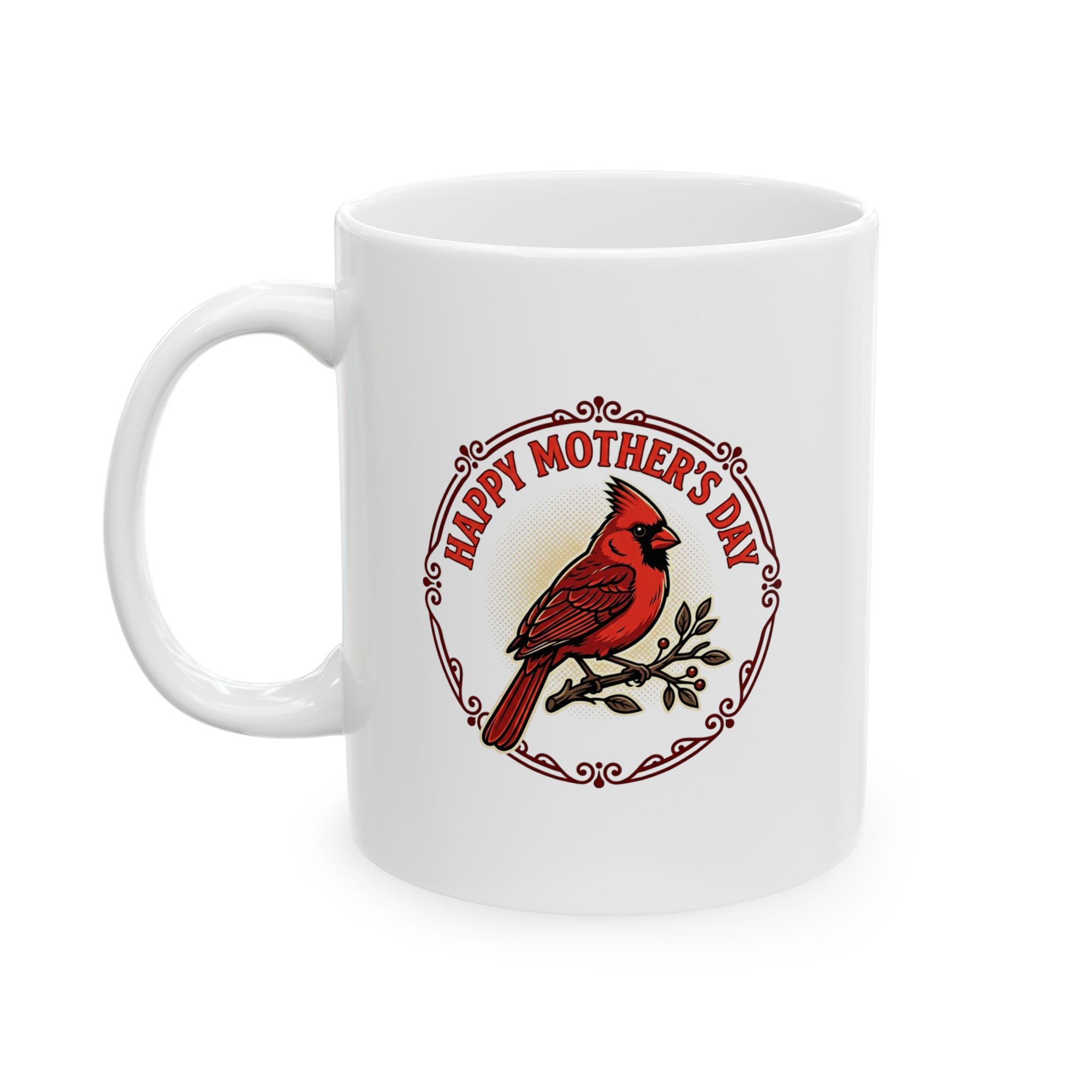 Mother's Day northern cardinal mug