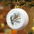 Northern Cardinal Female Painterly - Christmas Ball Ornament