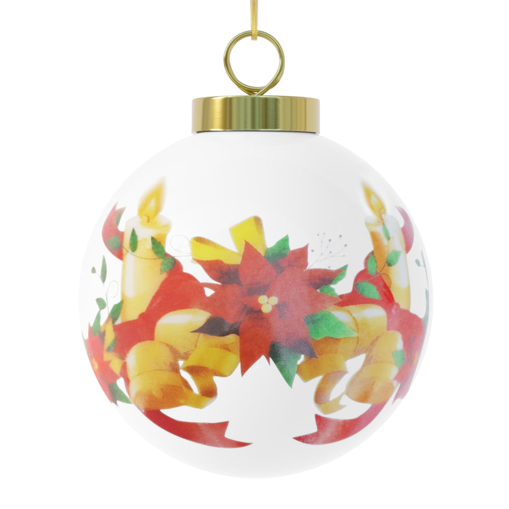 Black-capped Chickadee - Christmas Ball Ornament