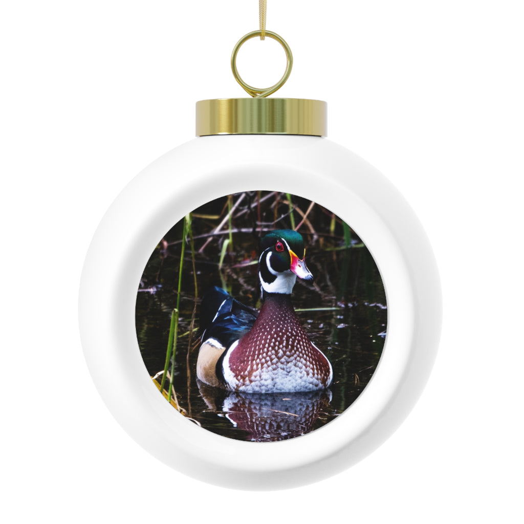 Wood Duck - Christmas Ball Ornament
