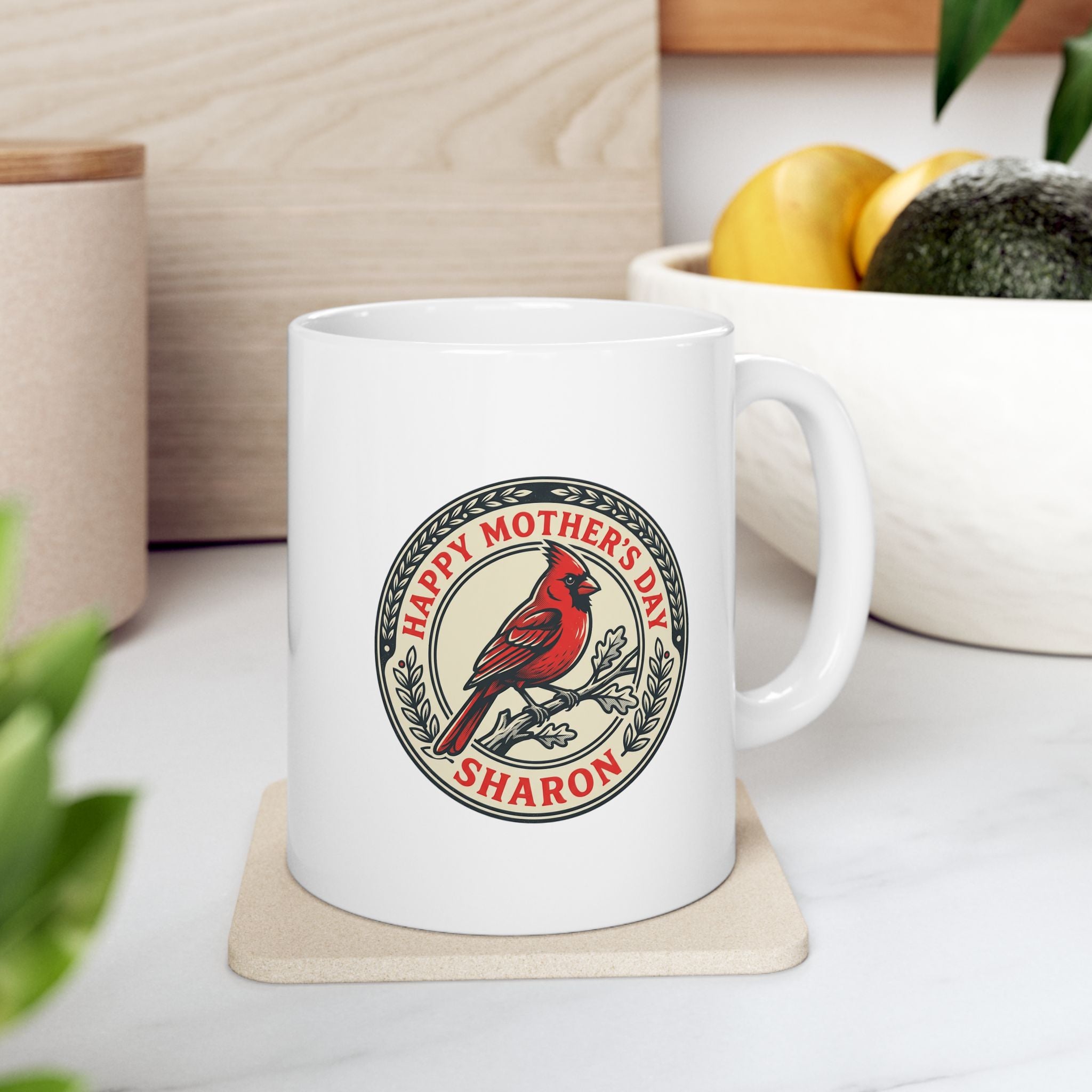 Mother's day northern cardinal mug