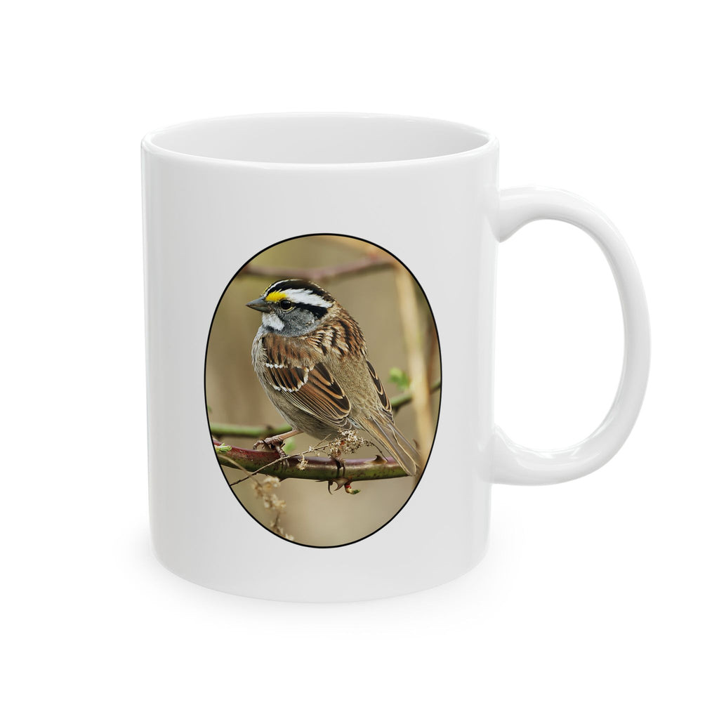 white-throated sparrow coffee mug